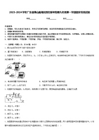 2023-2024学年广东省佛山南海区四校联考物理九年级第一学期期末检测试题含答案