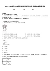 2023-2024学年广东省佛山市禅城区物理九年级第一学期期末经典模拟试题含答案