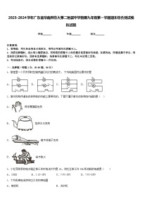 2023-2024学年广东省华南师范大第二附属中学物理九年级第一学期期末综合测试模拟试题含答案