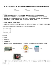 2023-2024学年广东省广州天河区七校联考物理九年级第一学期期末考试模拟试题含答案