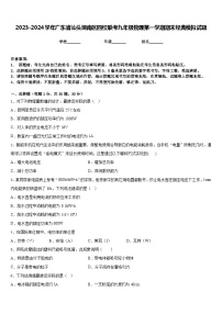 2023-2024学年广东省汕头潮南区四校联考九年级物理第一学期期末经典模拟试题含答案