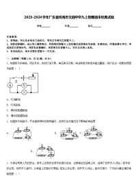 2023-2024学年广东省珠海市文园中学九上物理期末经典试题含答案