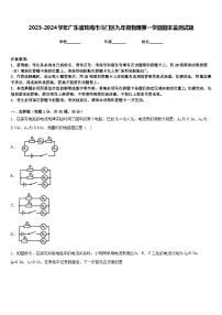 2023-2024学年广东省珠海市斗门区九年级物理第一学期期末监测试题含答案