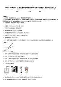 2023-2024学年广东省高州市谢鸡镇物理九年级第一学期期末质量跟踪监视试题含答案