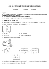 2023-2024学年广西桂林市全州县物理九上期末达标检测试题含答案