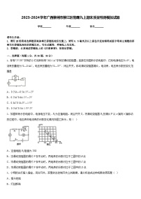 2023-2024学年广西柳州市柳江区物理九上期末质量检测模拟试题含答案