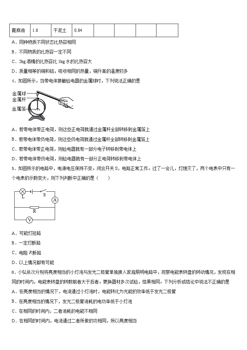 2023-2024学年成都市教科院附属学校物理九年级第一学期期末质量跟踪监视试题含答案02