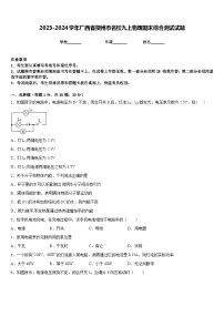 2023-2024学年广西省贺州市名校九上物理期末综合测试试题含答案