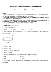 2023-2024学年弥勒市朋普中学物理九上期末调研模拟试题含答案