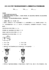 2023-2024学年广西壮族自治区防城港市九上物理期末学业水平测试模拟试题含答案