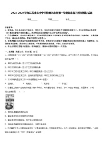 2023-2024学年江苏省华士中学物理九年级第一学期期末复习检测模拟试题含答案