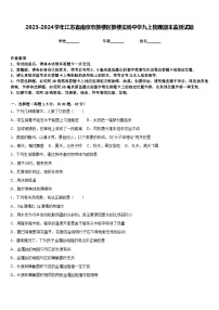 2023-2024学年江苏省南京市鼓楼区鼓楼实验中学九上物理期末监测试题含答案