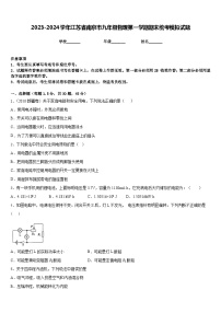 2023-2024学年江苏省南京市九年级物理第一学期期末统考模拟试题含答案