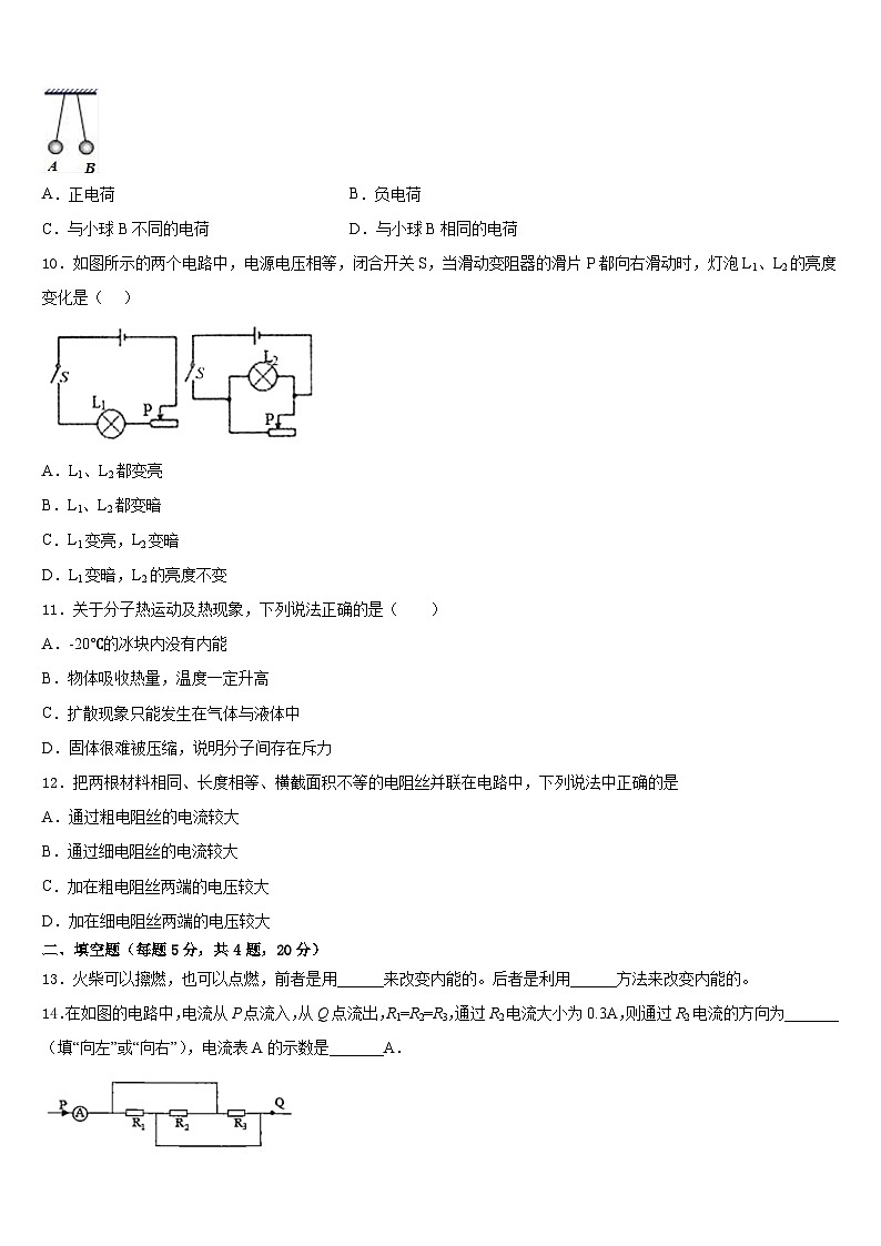 2023-2024学年江苏省南京市六校九年级物理第一学期期末复习检测模拟试题含答案第3页