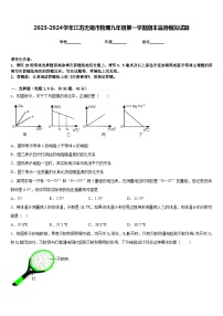 2023-2024学年江苏无锡市物理九年级第一学期期末监测模拟试题含答案