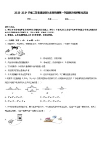 2023-2024学年江苏省建湖县九年级物理第一学期期末调研模拟试题含答案