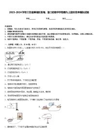 2023-2024学年江苏省姜堰区张甸、港口初级中学物理九上期末统考模拟试题含答案