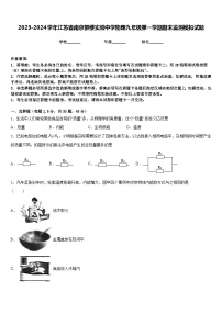 2023-2024学年江苏省南京鼓楼实验中学物理九年级第一学期期末监测模拟试题含答案