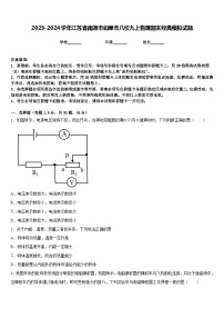 2023-2024学年江苏省南通市如皋市八校九上物理期末经典模拟试题含答案