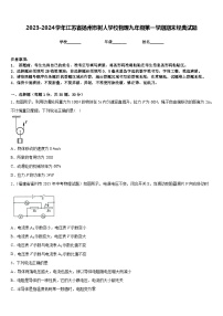 2023-2024学年江苏省扬州市树人学校物理九年级第一学期期末经典试题含答案