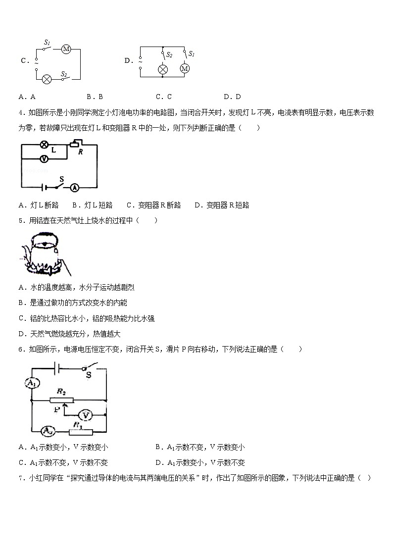 2023-2024学年江苏省扬州市仪征市、高邮市物理九上期末质量检测试题含答案第2页