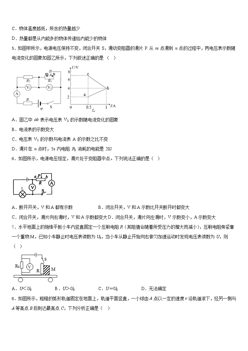 2023-2024学年江苏省扬州市仪征市新集初级中学九年级物理第一学期期末复习检测模拟试题含答案02