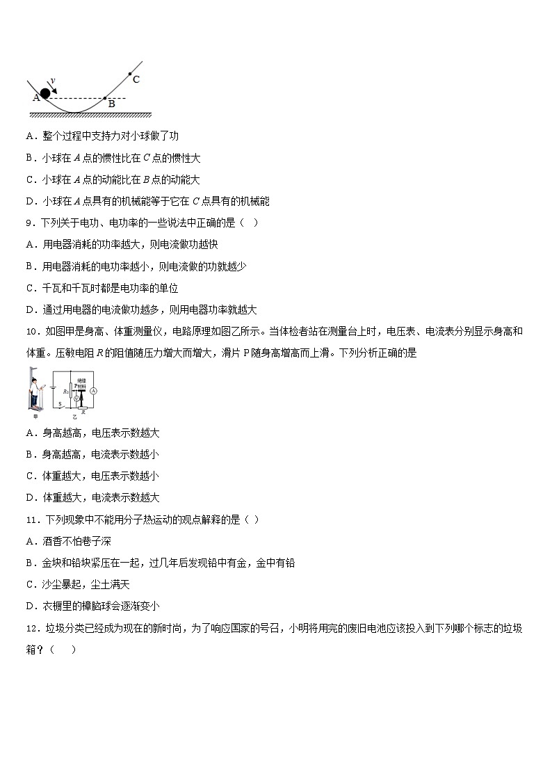 2023-2024学年江苏省扬州市仪征市新集初级中学九年级物理第一学期期末复习检测模拟试题含答案03