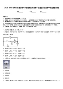 2023-2024学年江苏省徐州市六校物理九年级第一学期期末学业水平测试模拟试题含答案