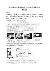 山东省临沂市兰山区2023-2024学年九年级上册期末物理模拟试题（附答案）