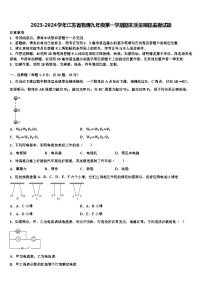 2023-2024学年江苏省物理九年级第一学期期末质量跟踪监视试题