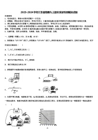 2023-2024学年江苏省物理九上期末质量检测模拟试题