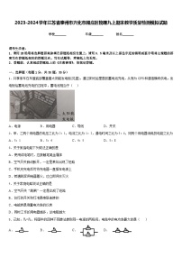 2023-2024学年江苏省泰州市兴化市顾庄区物理九上期末教学质量检测模拟试题含答案