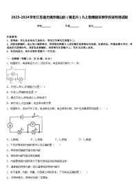 2023-2024学年江苏省无锡市锡山区（锡北片）九上物理期末教学质量检测试题含答案