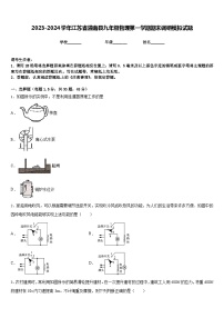 2023-2024学年江苏省灌南县九年级物理第一学期期末调研模拟试题含答案