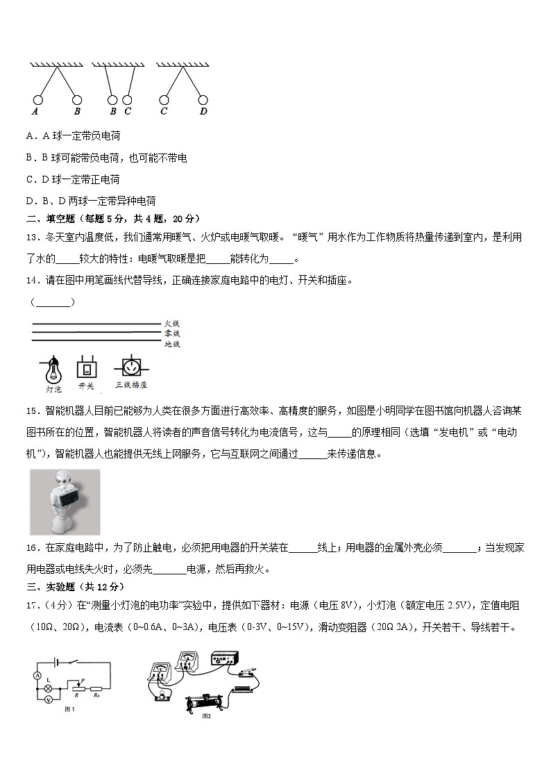 2023-2024学年江苏省溧水区九上物理期末达标检测试题含答案03