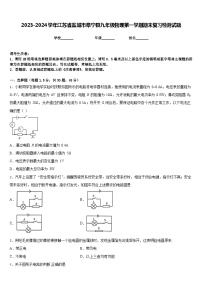 2023-2024学年江苏省盐城市阜宁县九年级物理第一学期期末复习检测试题含答案