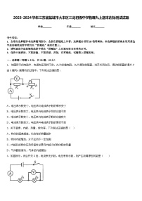 2023-2024学年江苏省盐城市大丰区三龙初级中学物理九上期末达标测试试题含答案