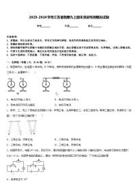 2023-2024学年江苏省物理九上期末质量检测模拟试题含答案