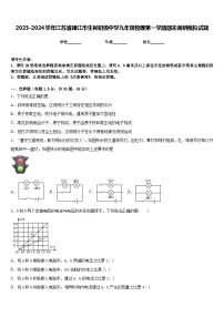 2023-2024学年江苏省靖江市生祠初级中学九年级物理第一学期期末调研模拟试题含答案