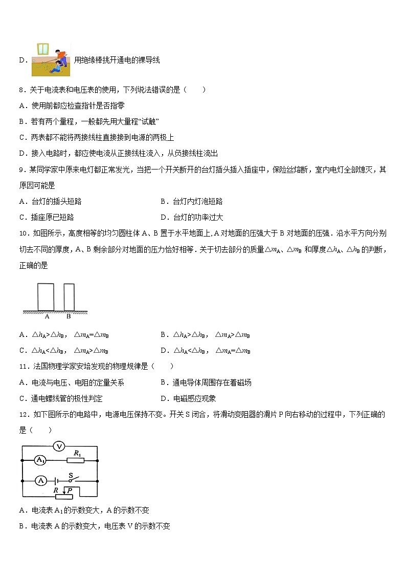 2023-2024学年江苏省镇江市新区物理九上期末联考模拟试题含答案03