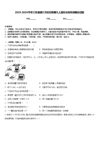 2023-2024学年江苏省镇江市名校物理九上期末达标检测模拟试题含答案