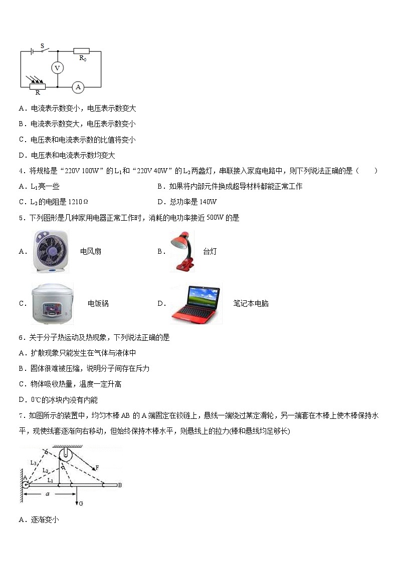 2023-2024学年江苏省镇江市丹徒区江心实验学校物理九年级第一学期期末质量跟踪监视试题含答案第2页
