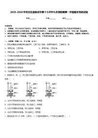 2023-2024学年河北省保定市第十七中学九年级物理第一学期期末预测试题含答案