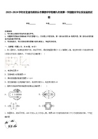 2023-2024学年河北省沧州泊头市第四中学物理九年级第一学期期末学业质量监测试题含答案