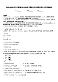 2023-2024学年河北省石家庄28教育集团九上物理期末学业水平测试试题含答案