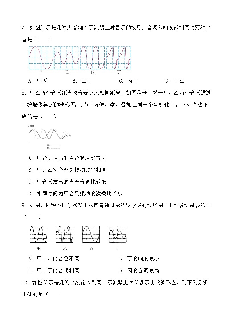 2024年物理中考专题之波形图区分三要素第3页
