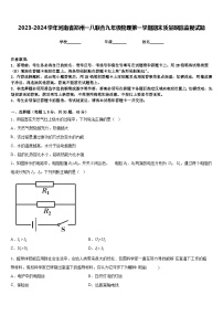 2023-2024学年河南省郑州一八联合九年级物理第一学期期末质量跟踪监视试题含答案