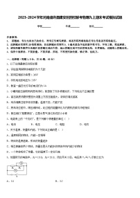 2023-2024学年河南省许昌建安区四校联考物理九上期末考试模拟试题含答案