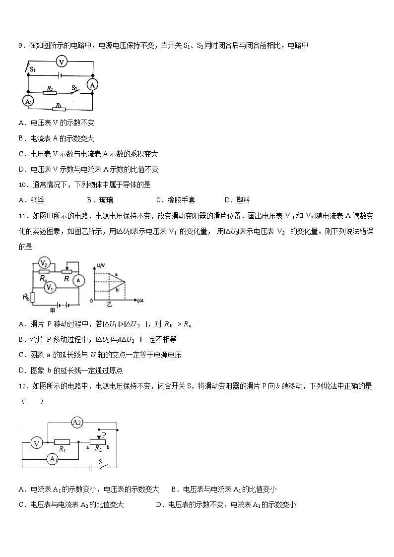 2023-2024学年河南省桐柏县九上物理期末达标测试试题含答案03