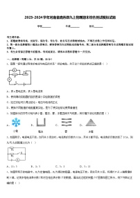 2023-2024学年河南省鹿邑县九上物理期末综合测试模拟试题含答案